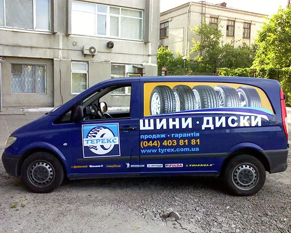 Брендування транспорту рекламною плівкою зразок 8