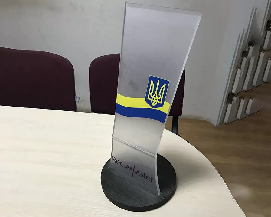 Акрилайт з LED підсвіткою рекламна табличка зразок 3